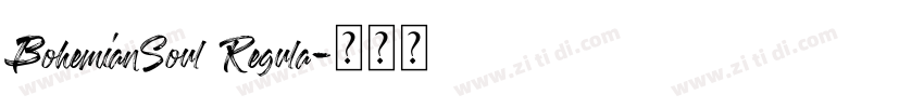 BohemianSoul Regula字体转换